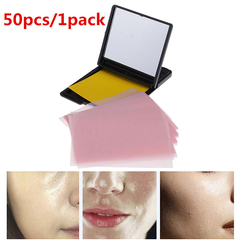 50 pcs / 1 pack Facial Absorbent Paper